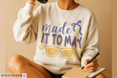 Made It to May Teacher Summer Funny SVG PNG Design Product Image 4