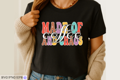 Made of Coffee and Chaos SVG Funny Quote PNG Product Image 2