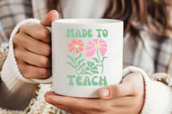 Made To Teach SVG | Boho Teacher SVG | Teacher PNG Product Image 2