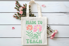 Made To Teach SVG | Boho Teacher SVG | Teacher PNG Product Image 3
