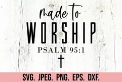 Made To Worship SVG PNG - In The Waiting God Is Working Product Image 5