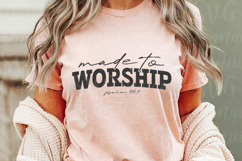 Made To Worship SVG, Christian PNG Product Image 2