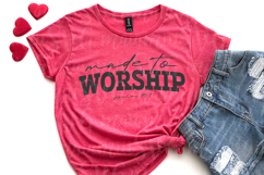 Made To Worship SVG, Christian PNG Product Image 1