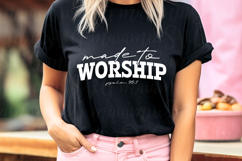 Made To Worship SVG, Christian PNG Product Image 3