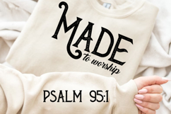 Made To Worship Sleeve SVG Design Product Image 2