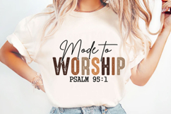 Made To Worship Svg Design Product Image 4
