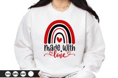 Made with Love - Valentine&#039;s Day SVG Design Product Image 1