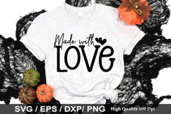 Made with love SVG - Halloween Design Product Image 1