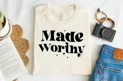 Made Worthy SVG, Christian SVG Design, Faith SVG Product Image 3