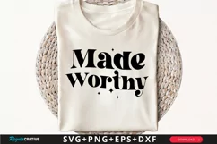 Made Worthy SVG, Christian SVG Design, Faith SVG Product Image 1