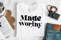 Made Worthy SVG, Christian SVG Design, Faith SVG Product Image 2