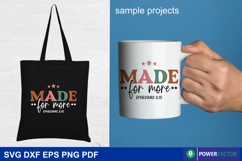 Made for More Ephesians 2:10 SVG, Bible Verse Craft File Product Image 1