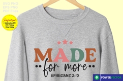 Made for More Ephesians 2:10 SVG, Bible Verse Craft File Product Image 3