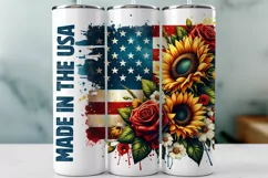 4th of July Made In The USA Tumbler Wrap Product Image 2