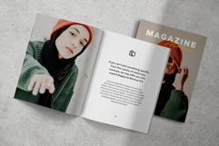 Magazine Spread Mockup Scene Product Image 1