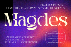Magdes Modern Display Serif Font Product Image 1