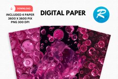Magenta Digital Paper, Magenta Background Product Image 1