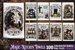 Magic Kitchen Towel Sublimation PNG Bundle 100 Designs Product Image 9