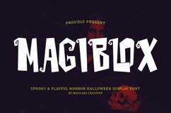 Magiblox Spooky Playful Horror Font Product Image 1