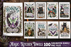 Magic Kitchen Towel Sublimation PNG Bundle 100 Designs Product Image 2