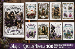 Magic Kitchen Towel Sublimation PNG Bundle 100 Designs Product Image 4