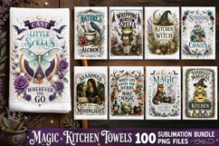 Magic Kitchen Towel Sublimation PNG Bundle 100 Designs Product Image 8