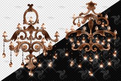 Magic Bronze Chandelier Clipart Product Image 3