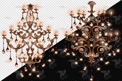 Magic Bronze Chandelier Clipart Product Image 4