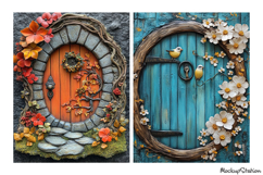 Magic Door Junk Journal Pages | Whimsical Scrapbooking JPG Product Image 2