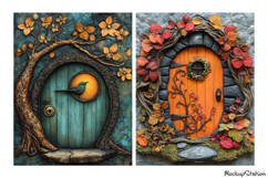 Magic Door Junk Journal Pages | Whimsical Scrapbooking JPG Product Image 3