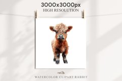 Magic Cute Baby Highland Cow in Dress Hat Watercolor Clipart PNG Transparent Print for invitation t-shirt designs sublimation kids printable digital watercolor baby cow in dress png, highland cow clipart, jumping cow in hat jpeg sublimation clip art