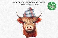 Magic Cute Baby Highland Cow in Dress Hat Watercolor Clipart PNG Transparent Print for invitation t-shirt designs sublimation kids printable digital watercolor baby cow in dress png, highland cow clipart, jumping cow in hat jpeg sublimation clip art