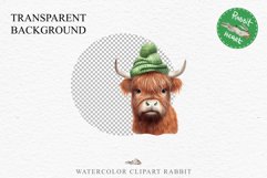 Magic Cute Baby Highland Cow in Dress Hat Watercolor Clipart PNG Transparent Print for invitation t-shirt designs sublimation kids printable digital watercolor baby cow in dress png, highland cow clipart, jumping cow in hat jpeg sublimation clip art