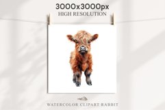 Magic Cute Baby Highland Cow in Dress Hat Watercolor Clipart PNG Transparent Print for invitation t-shirt designs sublimation kids printable digital watercolor baby cow in dress png, highland cow clipart, jumping cow in hat jpeg sublimation clip art