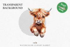 Magic Cute Baby Highland Cow in Dress Hat Watercolor Clipart PNG Transparent Print for invitation t-shirt designs sublimation kids printable digital watercolor baby cow in dress png, highland cow clipart, jumping cow in hat jpeg sublimation clip art