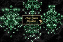 Magic Emerald Chandelier Clipart Product Image 1