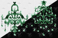 Magic Emerald Chandelier Clipart Product Image 3