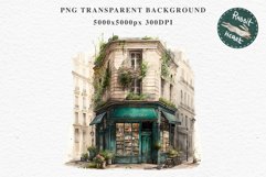 Magic European Style Store Bakery Shop Cafe House Detailed Cafe PNG Watercolor Transparent invitation t-shirt designs sublimation nursery kids printable art  European Style Store, Shop Clipart, Cafe House png, Floral Bakery Transparent detailed clip art j