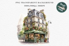 Magic European Style Store Bakery Shop Cafe House Detailed Cafe PNG Watercolor Transparent invitation t-shirt designs sublimation nursery kids printable art  European Style Store, Shop Clipart, Cafe House png, Floral Bakery Transparent detailed clip art j