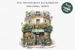 Magic European Style Store Bakery Shop Cafe House Detailed Cafe PNG Watercolor Transparent invitation t-shirt designs sublimation nursery kids printable art  European Style Store, Shop Clipart, Cafe House png, Floral Bakery Transparent detailed clip art j
