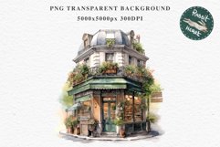 Magic European Style Store Bakery Shop Cafe House Detailed Cafe PNG Watercolor Transparent invitation t-shirt designs sublimation nursery kids printable art  European Style Store, Shop Clipart, Cafe House png, Floral Bakery Transparent detailed clip art j