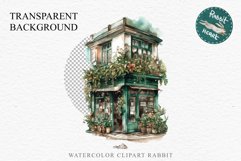 Magic European Style Store Bakery Shop Cafe House Detailed Cafe PNG Watercolor Transparent invitation t-shirt designs sublimation nursery kids printable art European Style Store, Shop Clipart, Cafe House png, Floral Bakery Transparent detailed clip art jp