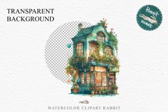 Magic European Style Store Bakery Shop Cafe House Detailed Cafe PNG Watercolor Transparent invitation t-shirt designs sublimation nursery kids printable art European Style Store, Shop Clipart, Cafe House png, Floral Bakery Transparent detailed clip art jp