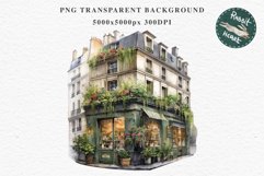 Magic European Style Store Bakery Shop Cafe House Detailed Cafe PNG Watercolor Transparent invitation t-shirt designs sublimation nursery kids printable art  European Style Store, Shop Clipart, Cafe House png, Floral Bakery Transparent detailed clip art j