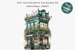 Magic European Style Store Bakery Shop Cafe House Detailed Cafe PNG Watercolor Transparent invitation t-shirt designs sublimation nursery kids printable art European Style Store, Shop Clipart, Cafe House png, Floral Bakery Transparent detailed clip art jp