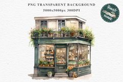 Magic European Style Store Bakery Shop Cafe House Detailed Cafe PNG Watercolor Transparent invitation t-shirt designs sublimation nursery kids printable art  European Style Store, Shop Clipart, Cafe House png, Floral Bakery Transparent detailed clip art j