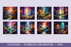 Magic Forest Tumbler Wrap Sublimation Product Image 2