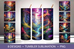 Magic Forest Tumbler Wrap Sublimation Product Image 1
