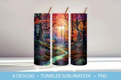 Magic Forest Tumbler Wrap Sublimation Product Image 3