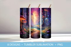 Magic Forest Tumbler Wrap Sublimation Product Image 4